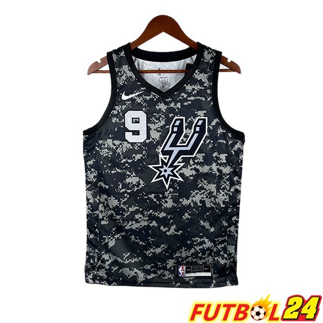 Camiseta NBA San Antonio Spurs (Tony Parker 9) Edición Especial Negro 2025/2026