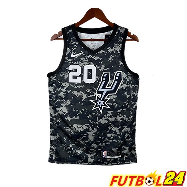 Camiseta NBA San Antonio Spurs (Manu Ginóbili 20) Edición Especial Negro 2025/2026
