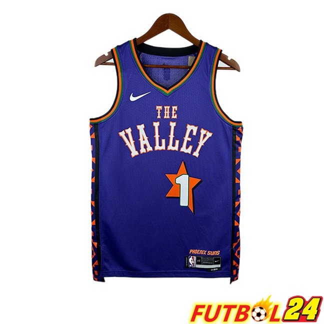 Camiseta NBA Phoenix Suns (Devin Booker 1) Púrpura 2024/2025