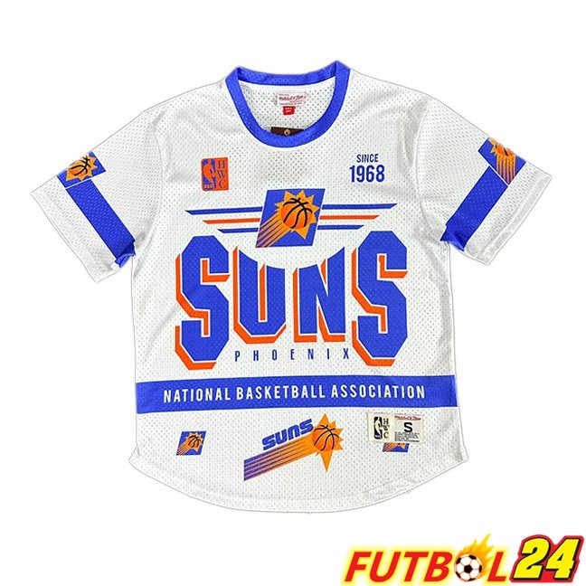 Camiseta NBA Phoenix Suns Edición Especial Retro Blanco Azul