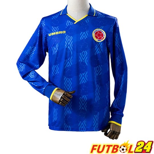 Camisetas De Futbol Colombia Retro Segunda Manga Larga 1994