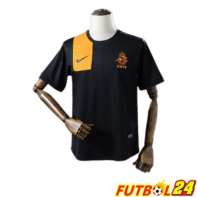 Camisetas De Futbol Países Bajos Retro Segunda Negro 2012-2013