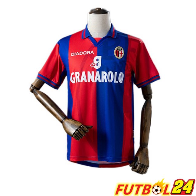 Camisetas De Futbol Bolonia Retro Primera Azul Rojo 1997-1998