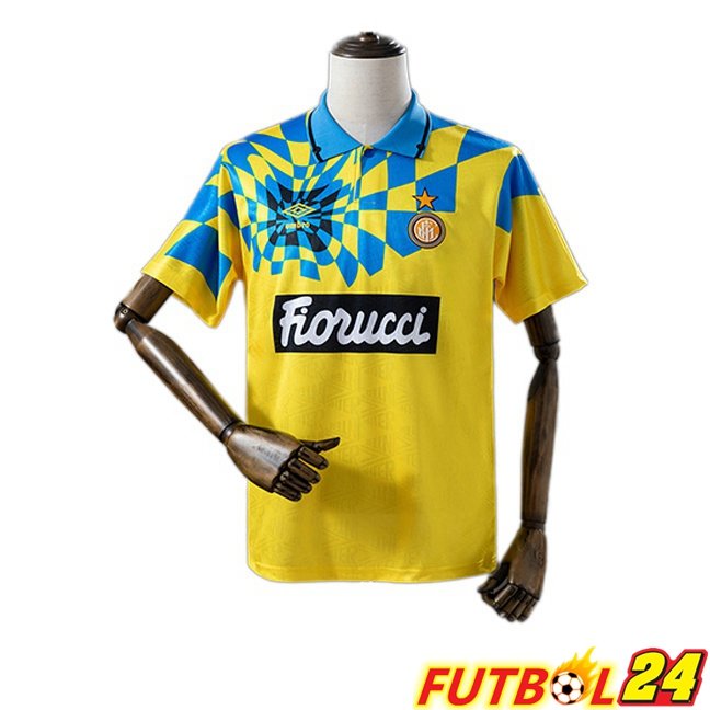 Camisetas De Futbol Inter Milan Retro Tercera Amarillo 1992-1994