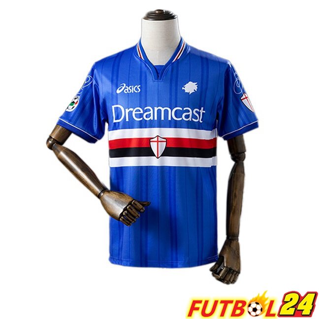 Camisetas De Futbol UC Sampdoria Retro Primera Azul 2000-2001