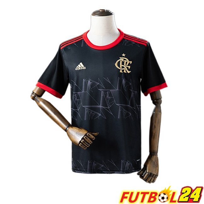 Camisetas De Futbol Flamengo Retro Tercera Negro 2021-2022