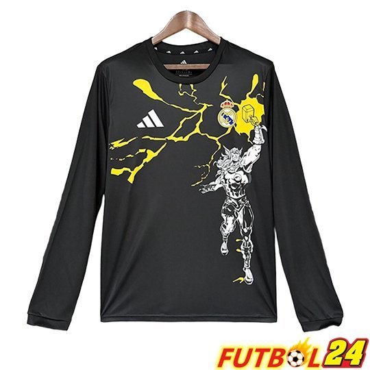 Camisetas De Futbol Real Madrid Manga Larga Edición Especial Negro 2026/2027