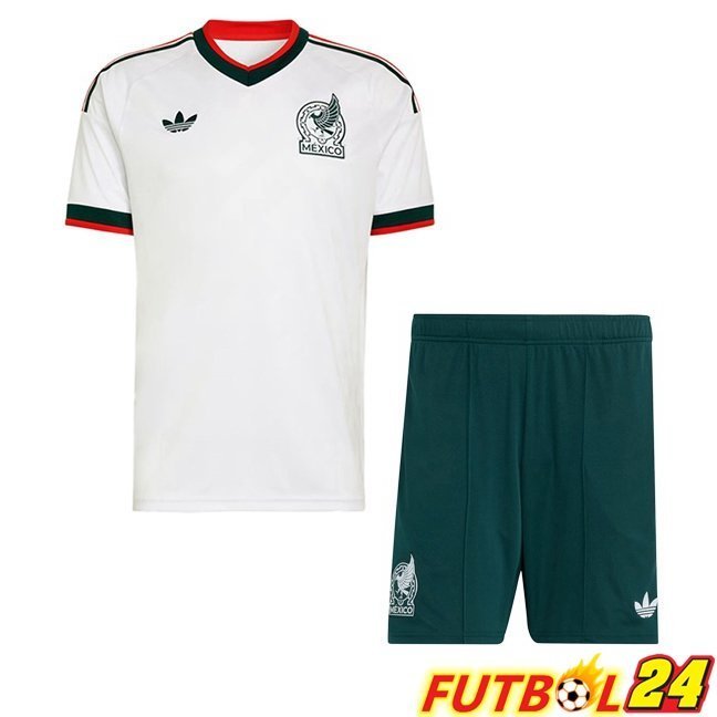 Camisetas De Futbol México Ninos Segunda Blanco 2026/2027