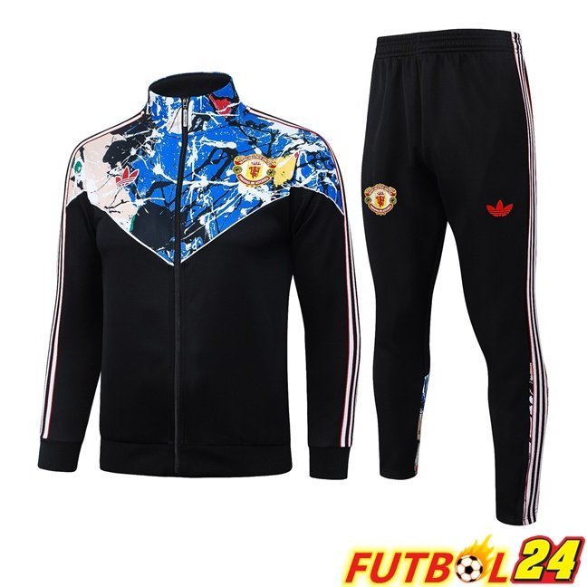 Chandal Equipos De Futbol - Chaqueta Manchester United Azul Negro 2026/2027
