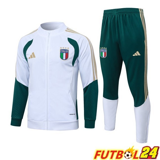 Chandal Equipos De Futbol - Chaqueta Italia Blanco 2026/2027