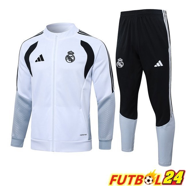 Chandal Equipos De Futbol - Chaqueta Real Madrid Blanco 2026/2027