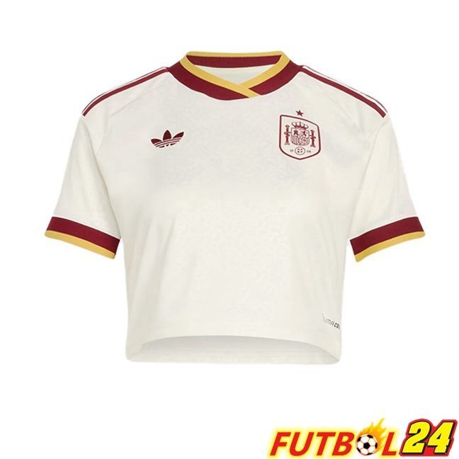 Camisetas De Futbol España Court Mujer Segunda Blanco 2026/2027