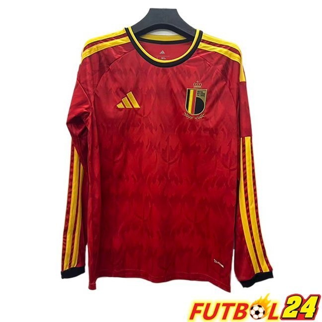 Camisetas De Futbol Bélgica Primera Manga Larga Rojo 2026/2027