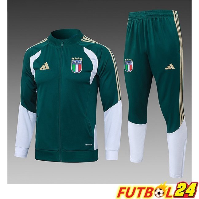 Chandal Equipos De Futbol - Chaqueta Italia Ninos Verde 2026/2027