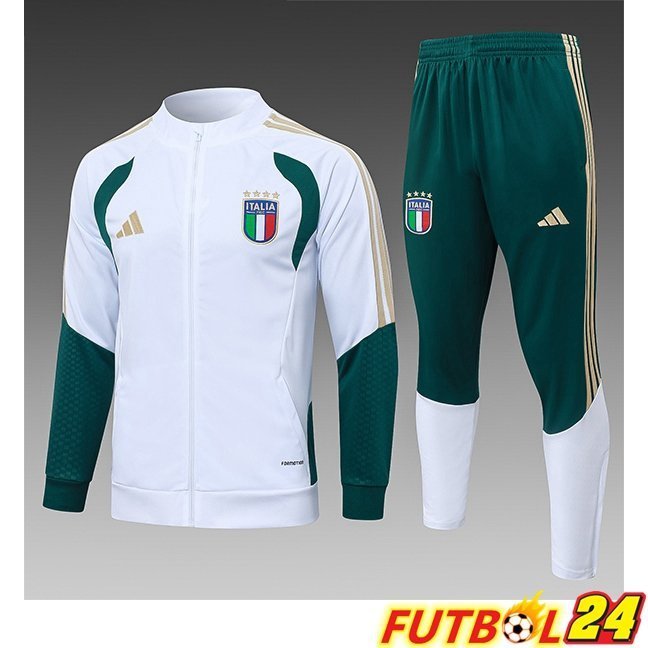 Chandal Equipos De Futbol - Chaqueta Italia Ninos Blanco 2026/2027