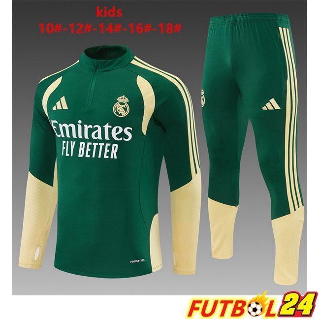 Chandal Equipos De Futbol Real Madrid Ninos Verde 2026/2027