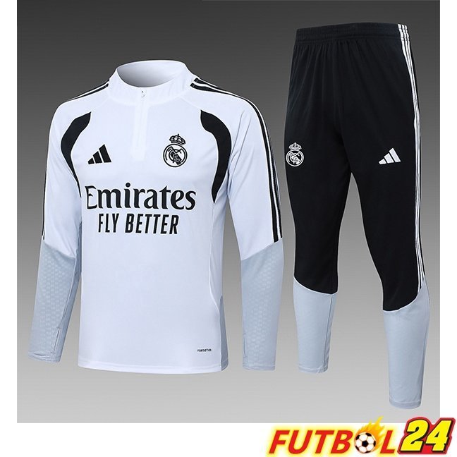 Chandal Equipos De Futbol Real Madrid Ninos Blanco 2026/2027