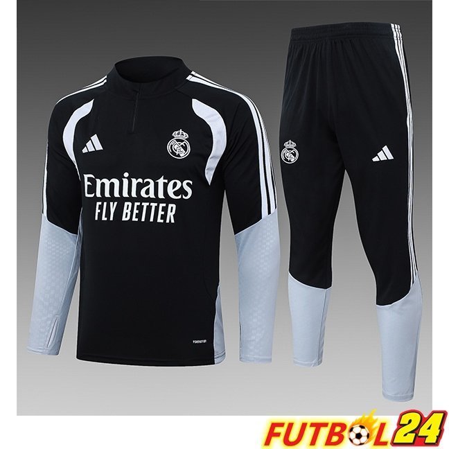 Chandal Equipos De Futbol Real Madrid Ninos Negro 2026/2027