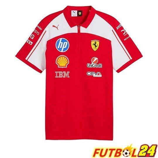 Polo F1 Scuderia Ferrari Team Rojo/Blanco 2026