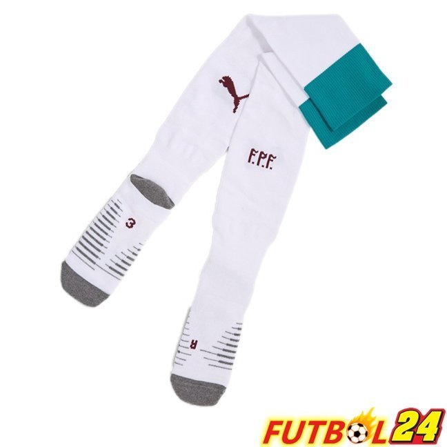 Calcetines De Futbol Portugal Segunda Blanco 2026/2027