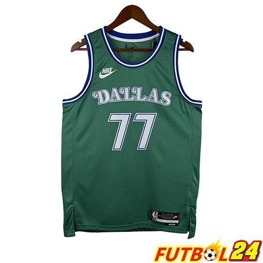 Camiseta Dallas Mavericks (DONCIC #77) Verde 2026/2027