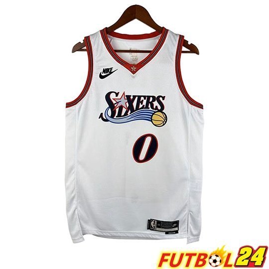 Camiseta Philadelphia 76ers (MAXEY #0) Blanco 2026/2027