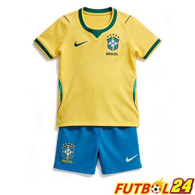 Camisetas De Futbol Brasil Ninos Primera Amarillo 2026/2027