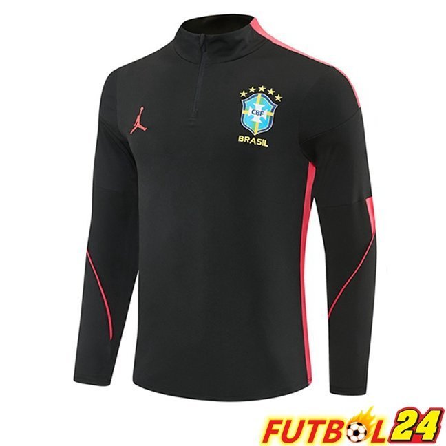 Sudadera De Entrenamiento Brasil Negro Rojo 2026/2027