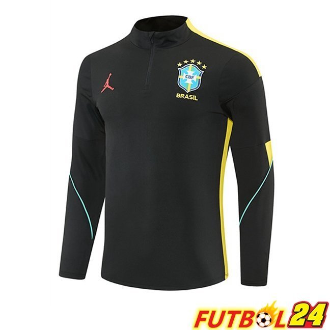 Sudadera De Entrenamiento Brasil Negro Amarillo 2026/2027