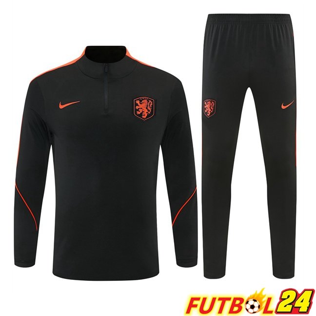 Chandal Equipos De Futbol Países Bajos Negro 2026/2027