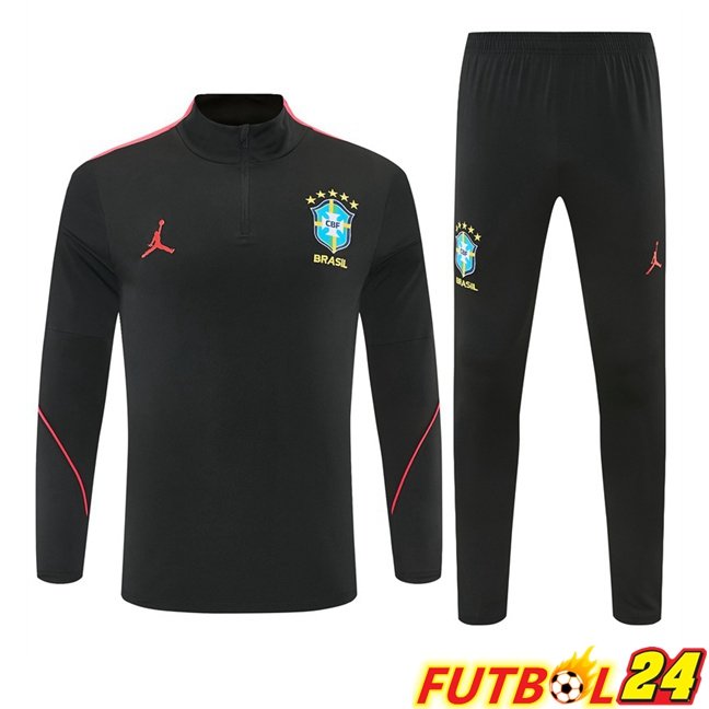 Chandal Equipos De Futbol Brasil Negro Rojo 2026/2027