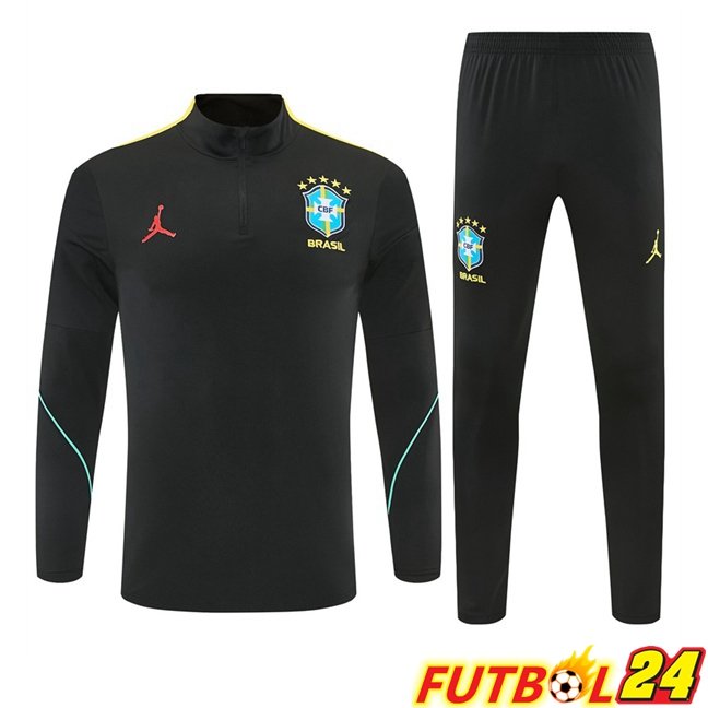 Chandal Equipos De Futbol Brasil Negro Amarillo 2026/2027