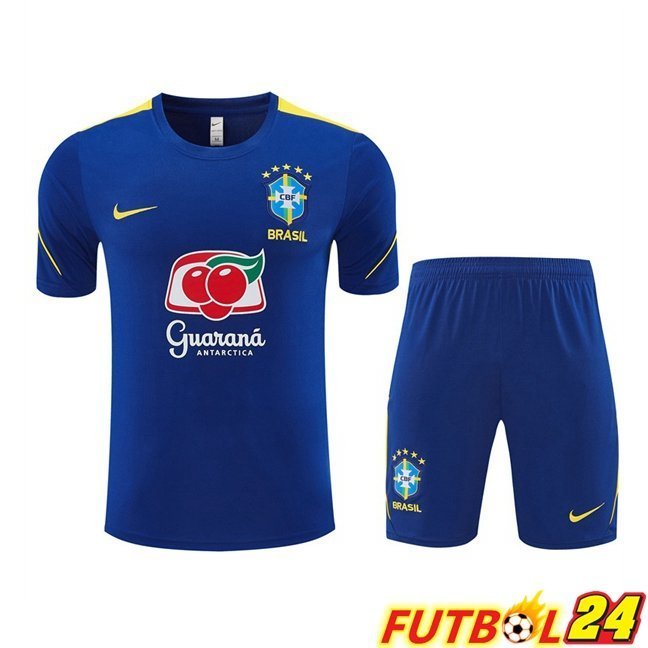 Camiseta Entrenamiento Brasil + Cortos Azul 2026/2027