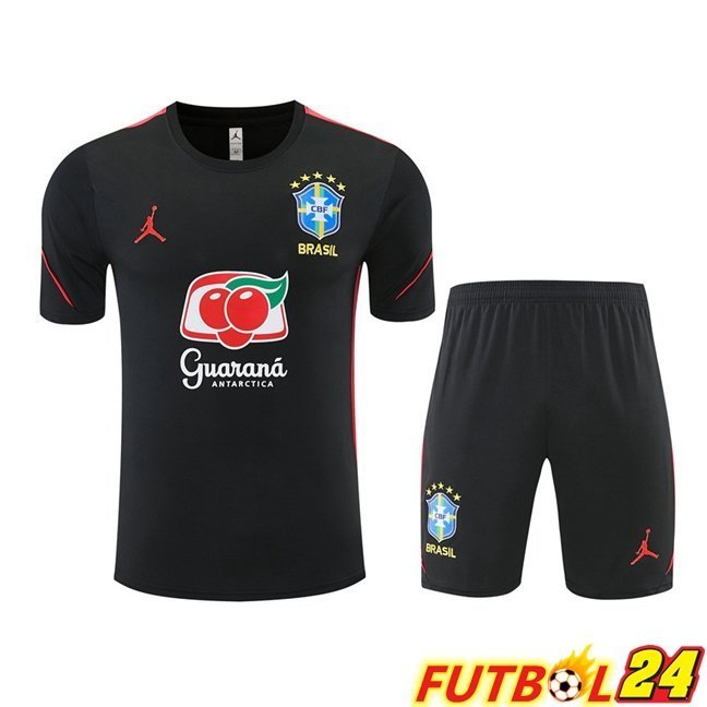 Camiseta Entrenamiento Brasil + Cortos Negro 2026/2027