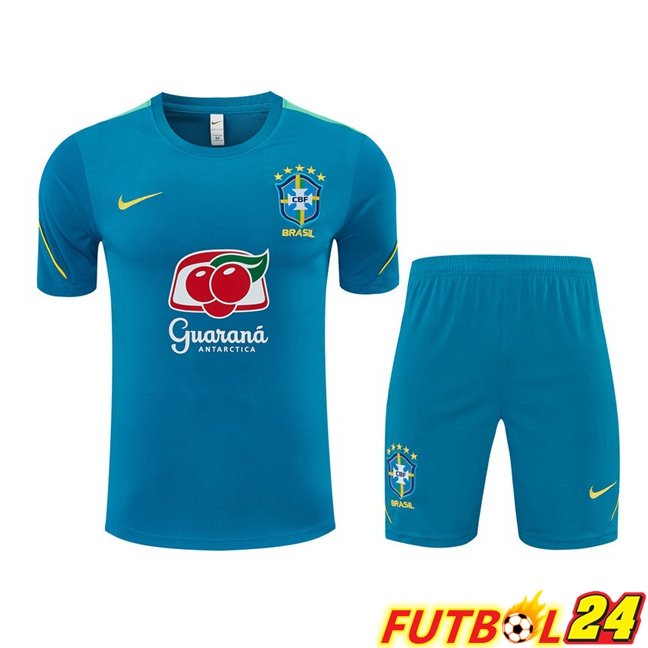 Camiseta Entrenamiento Brasil + Cortos Azul 2026/2027