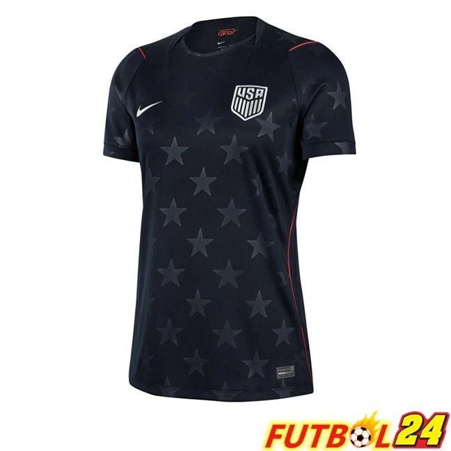Camisetas De Futbol Estados Unidos Mujer Segunda Negro 2026/2027