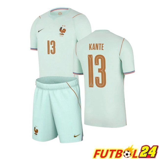 Camisetas De Futbol Francia (KANTE 13) Ninos Segunda Verde 2026/2027