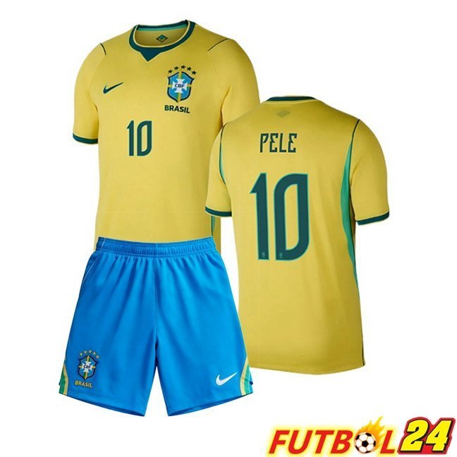 Camisetas De Futbol Brasil (PELE 10) Ninos Primera Amarillo 2026/2027