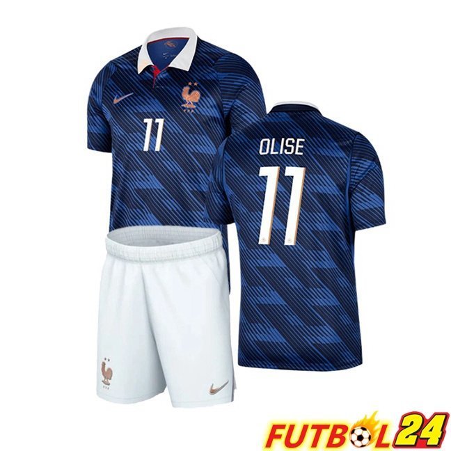 Camisetas De Futbol Francia (OLISE 11) Ninos Primera Azul Real 2026/2027