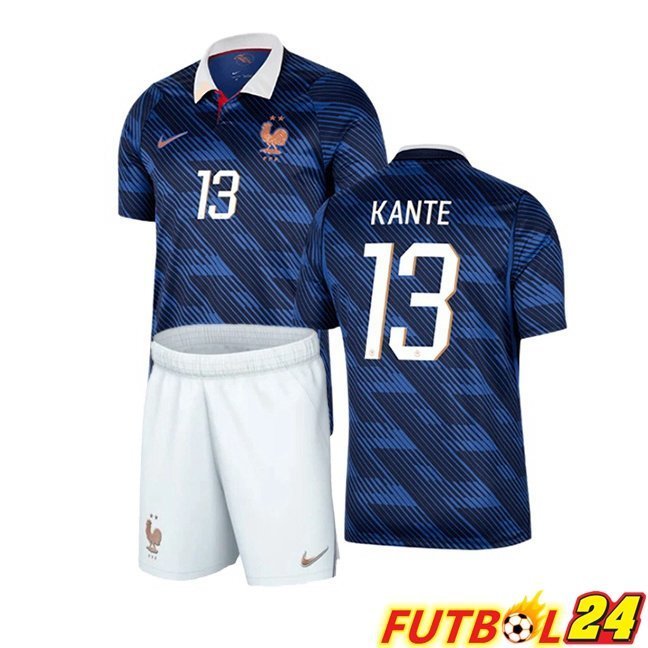 Camisetas De Futbol Francia (KANTE 13) Ninos Primera Azul Real 2026/2027