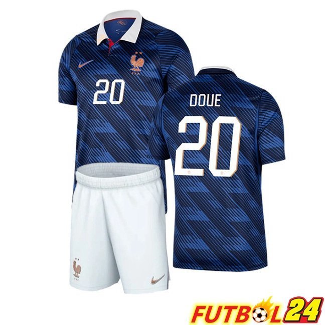 Camisetas De Futbol Francia (DOUE 20) Ninos Primera Azul Real 2026/2027