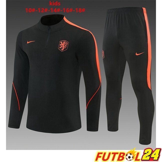 Chandal Equipos De Futbol Países Bajos Ninos Negro 2026/2027