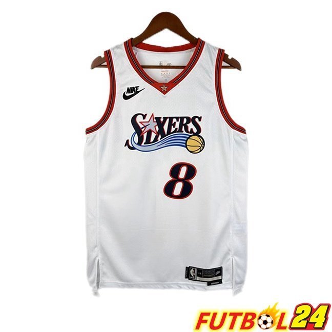 Camiseta NBA Philadelphia 76ers (Paul George 8) Blanco 2025/2026