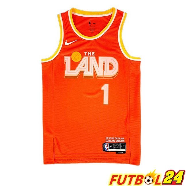 Camiseta NBA Cleveland Cavaliers (James Harden 1) Naranja 2025/2026
