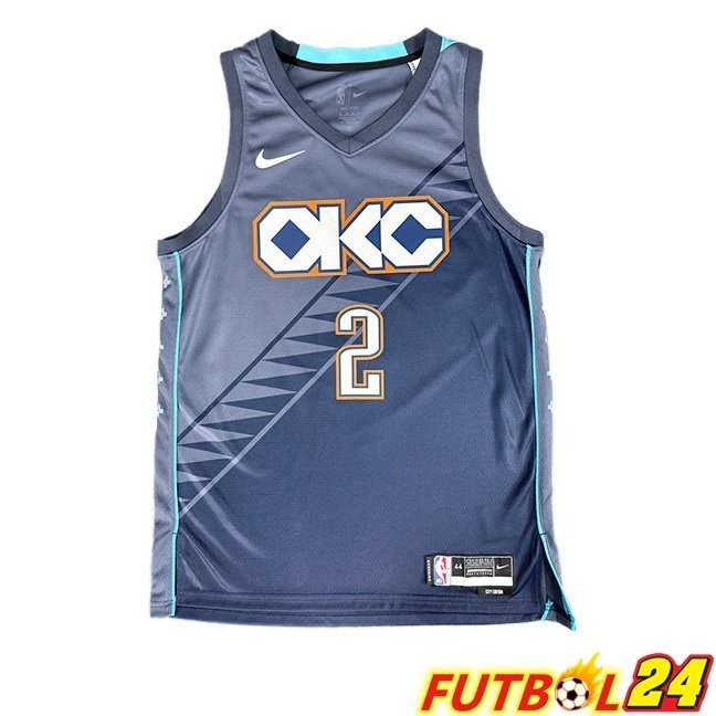 Camiseta NBA Oklahoma City Thunder (Gilgeous-Alexander 2) Azul Real 2025/2026