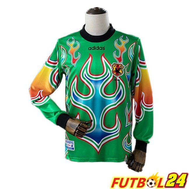 Camisetas De Futbol Japon Retro Portero Manga Larga Verde 1996