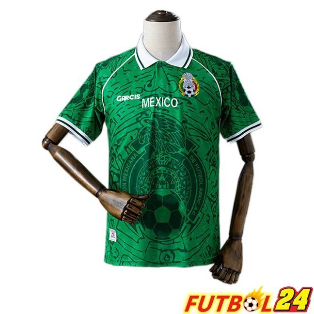 Camisetas De Futbol México Retro Primera Verde 1999