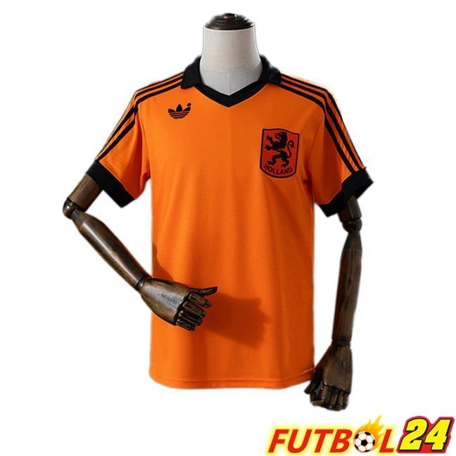 Camisetas De Futbol Países Bajos Retro Primera Naranja 1980