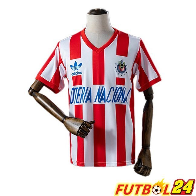 Camisetas De Futbol CD Guadalajara Retro Primera Rojo Blanco 1991-1992