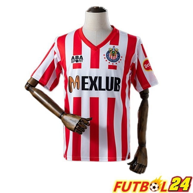 Camisetas De Futbol CD Guadalajara Retro Primera Rojo Blanco 1993-1994